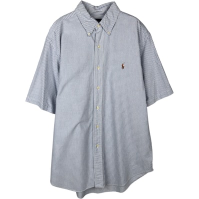 古着 ラルフローレン Ralph Lauren CLASSIC FIT 長袖 ボタンダウンストライプシャツ メンズL相当/rab182120