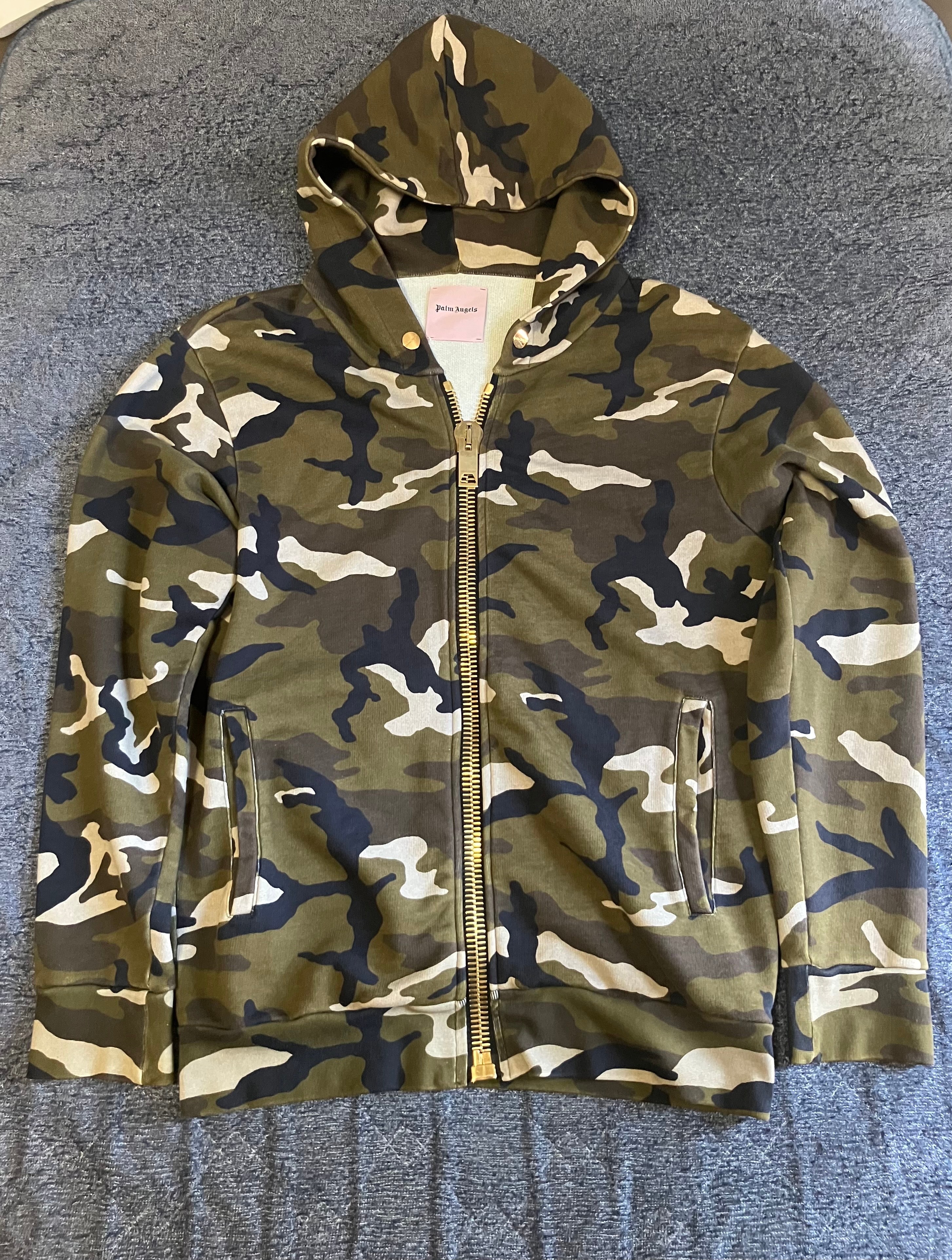 palm angels zip hoodie