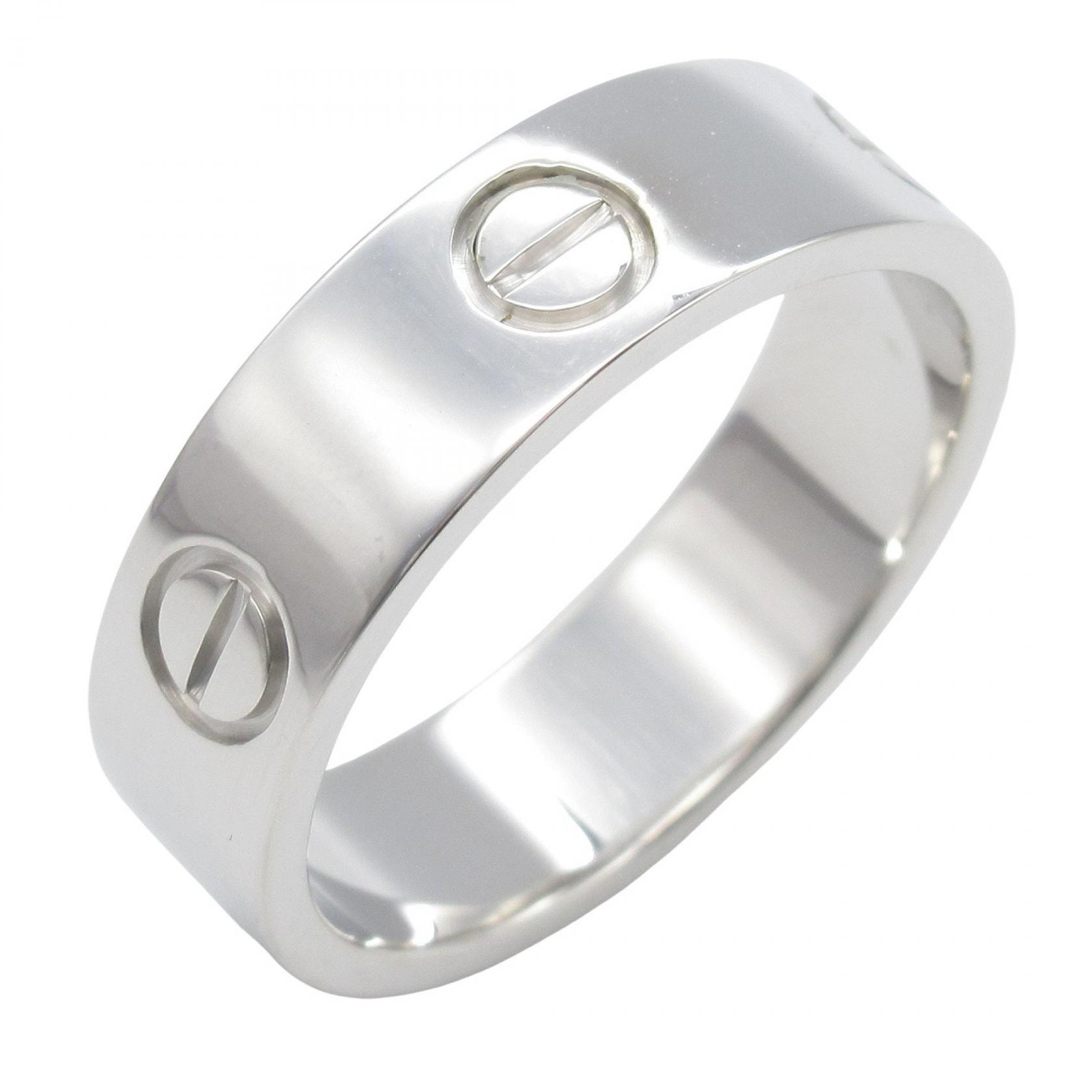 カルティエ CARTIER ラブリング リング・指輪 ジュエリー K18WG(ホワイトゴールド) メンズ レディース シルバー系 B4084700 【中古】