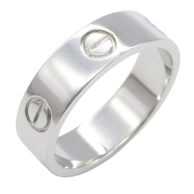 カルティエ CARTIER ラブリング リング・指輪 ジュエリー K18WG(ホワイトゴールド) メンズ レディース シルバー系 B4084700 【中古】