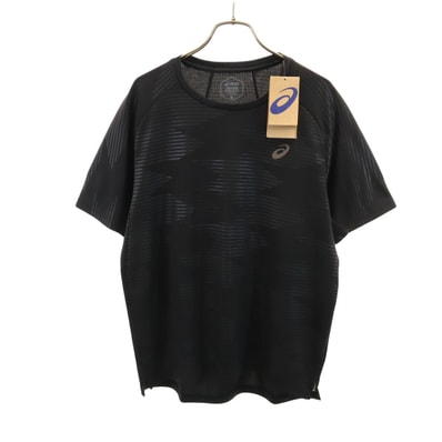 未使用 asics アシックス トレーニング 半袖 Tシャツ L ブラック