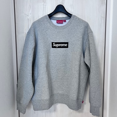 Supreme Box Logo Crewneck "Heather Grey" (22FW)