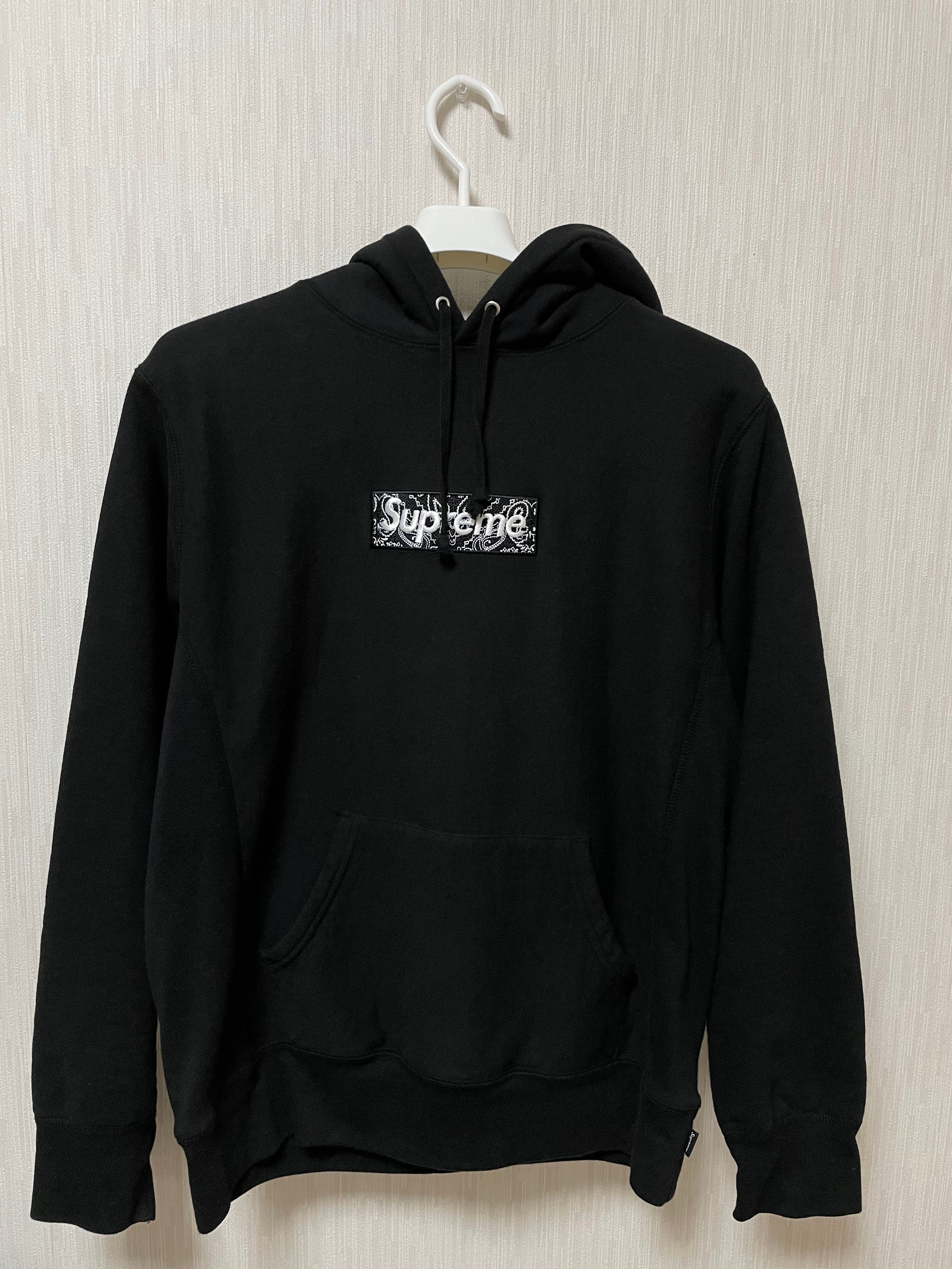 Supreme Bandana Box Logo Hooded Sweatshirt "Black"