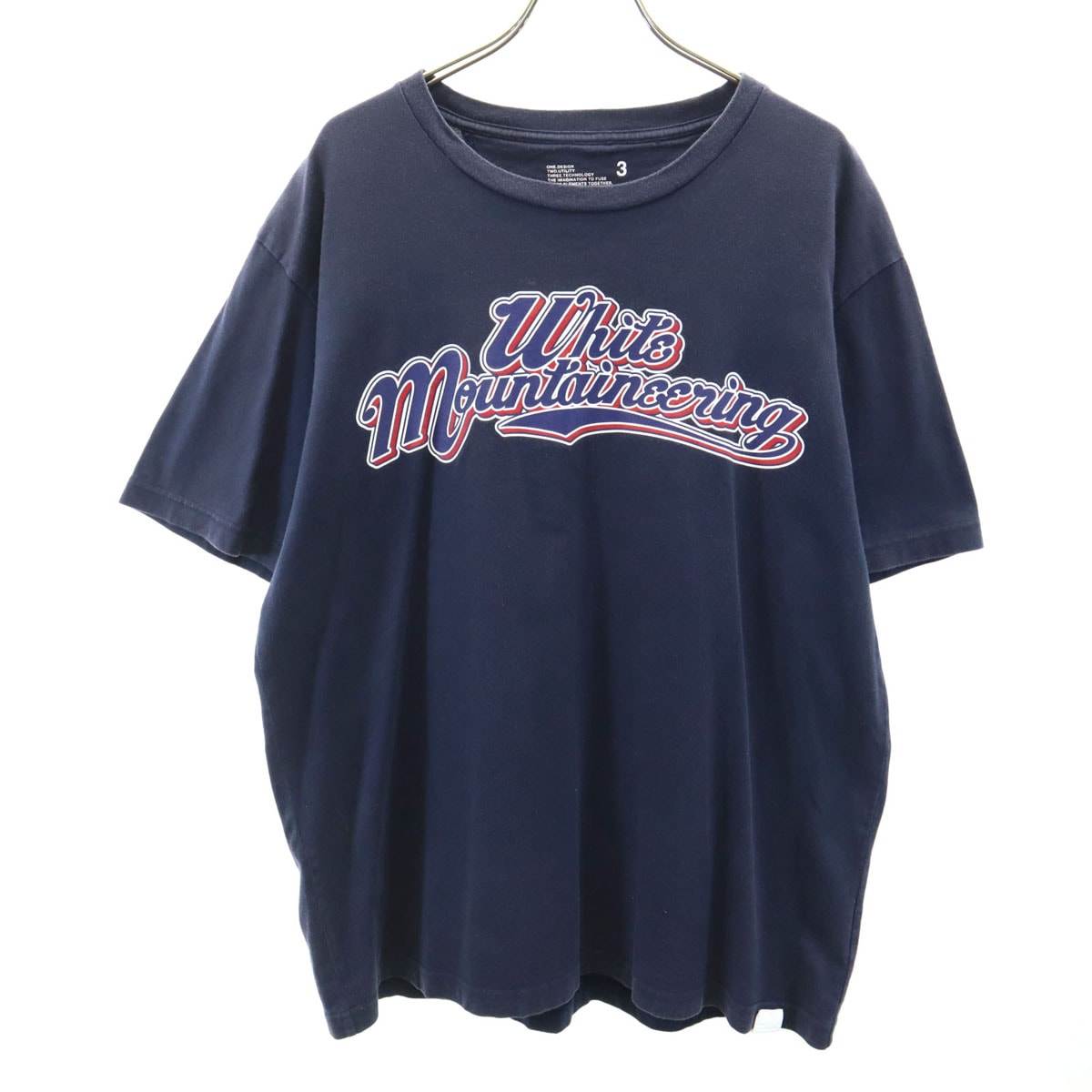 WHITE MOUNTAINEERING ホワイトマウンテニアリング 日本製 半袖 Tシャツ 3 ネイビー