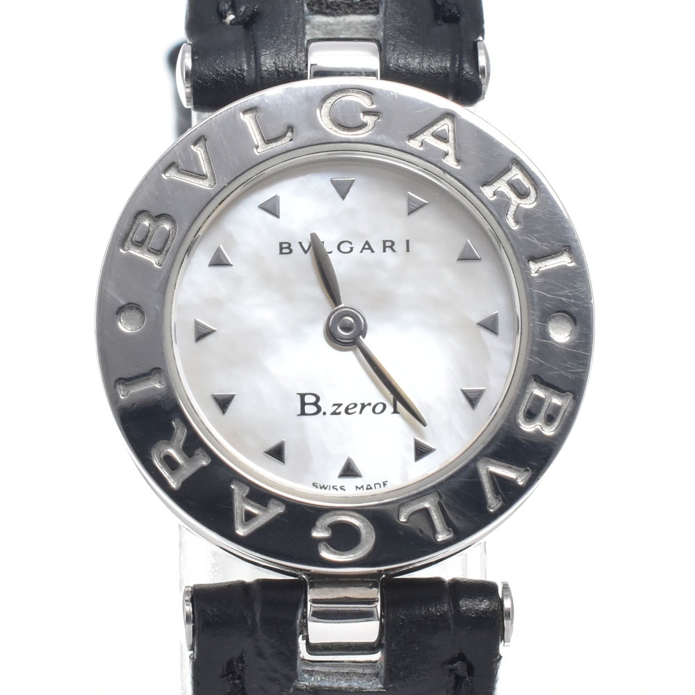 ブルガリ BVLGARI BZ22S B-Zero1 シェル ホワイトシェル クォーツ レディース 良品 腕時計 H#147609