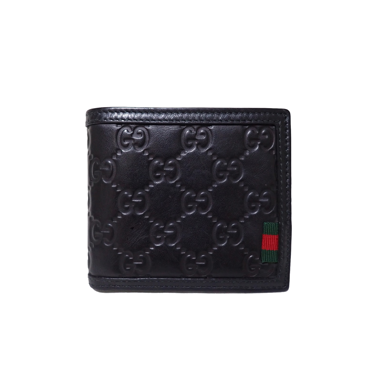 GUCCI グッチ  GG シマ  237359  ブラック  ブラック  メンズ 二つ折り財布