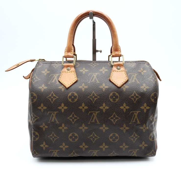 LOUIS VUITTON(ルイヴィトン)スピーディ25 ヴィンテージ ハンドバッグ ミニボストンバッグ モノグラム ブラウン PVC レザー ヌメ革 ゴールド金具 レディース M41528【中古】