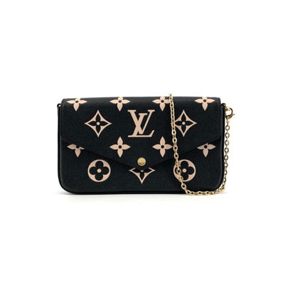 LOUIS VUITTON(ルイ・ヴィトン) ポシェット フェリシー バイカラーモノグラム 2way M80482 ショルダーバッグ ブラック×ベージュ