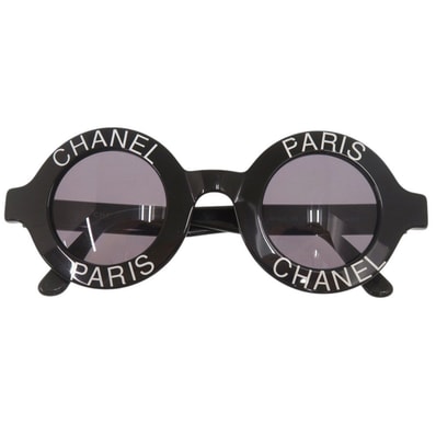 シャネル ヴィンテージ ココマーク ロゴ 01945 ラウンド