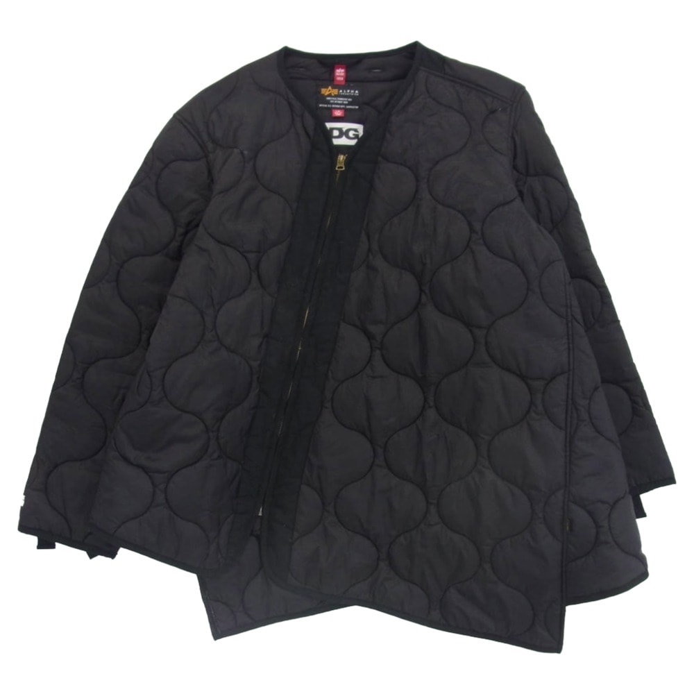 COMME des GARCONS コムデギャルソン ジャケット 22AW SZ-J028 CDG ALPHA INDUSTRIES アルファ 中綿 キルティング ライナー ジャケット ブラック系 L【中古】