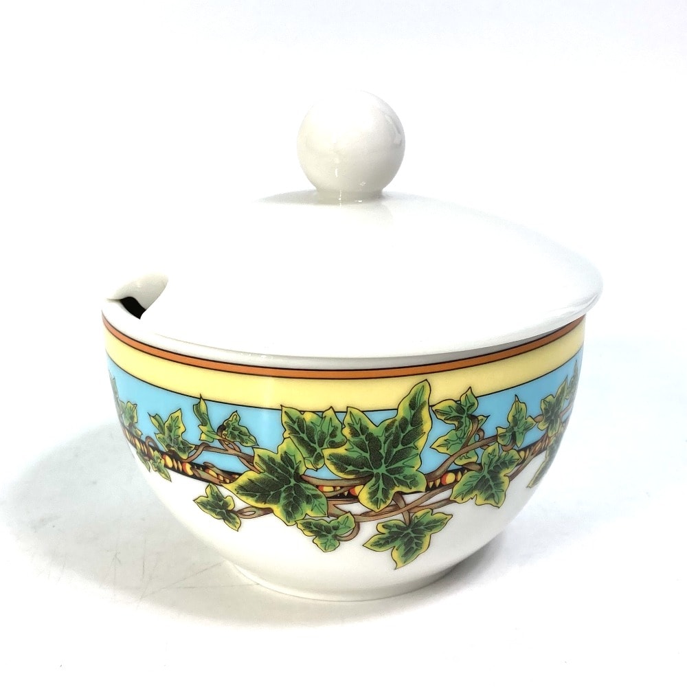 ヴェルサーチ VERSACE シュガーポット ローゼンタール Rosenthal 食器 インテリア 砂糖 プレート 雑貨 陶器 ホワイト 未使用
