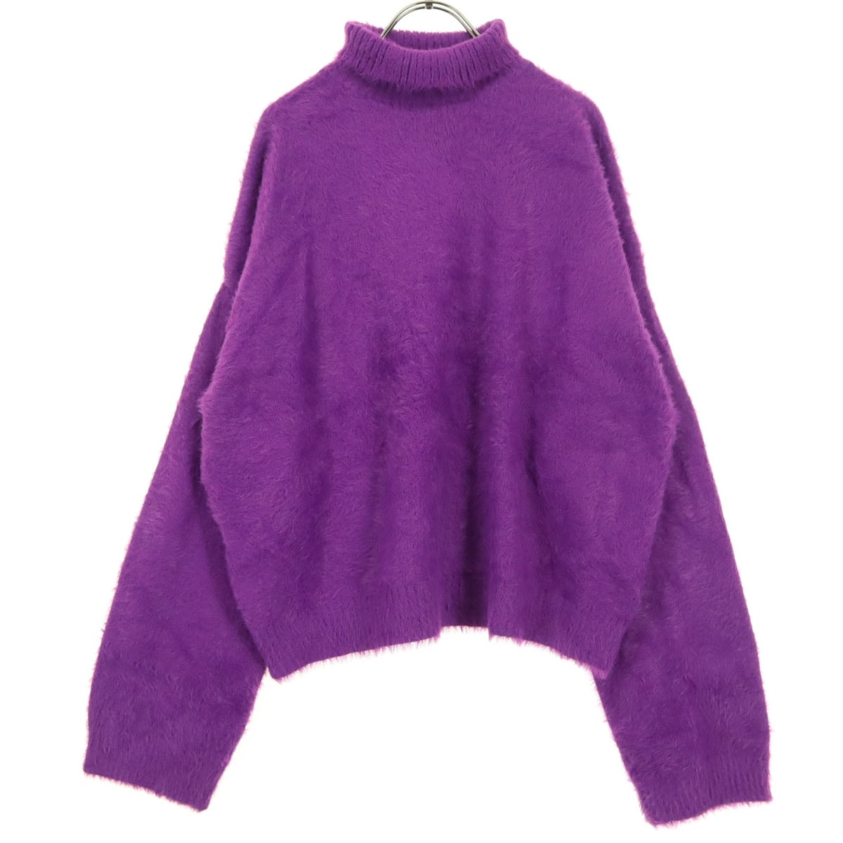 ZARA ザラ 長袖 ハイネック ニット S パープル