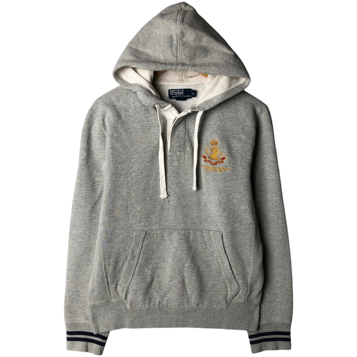 古着 ラルフローレン Ralph Lauren POLO JEANS COMPANY ハーフボタン スウェットプルオーバーパーカー メンズS相当/eaa630081