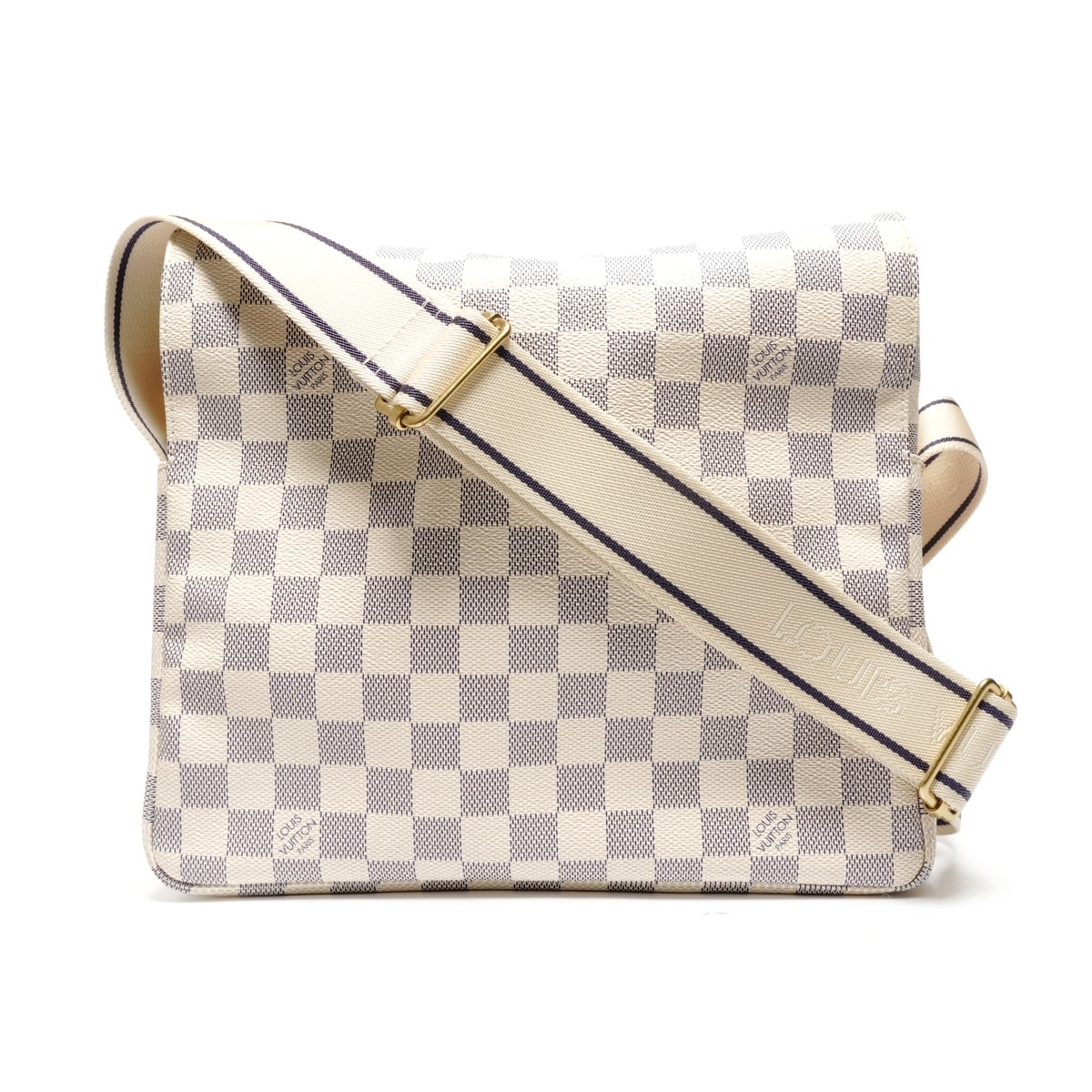 ヴィトン LV ダミエ アズール ナヴィグリオ 2008年製 ショルダーバッグ【中古】