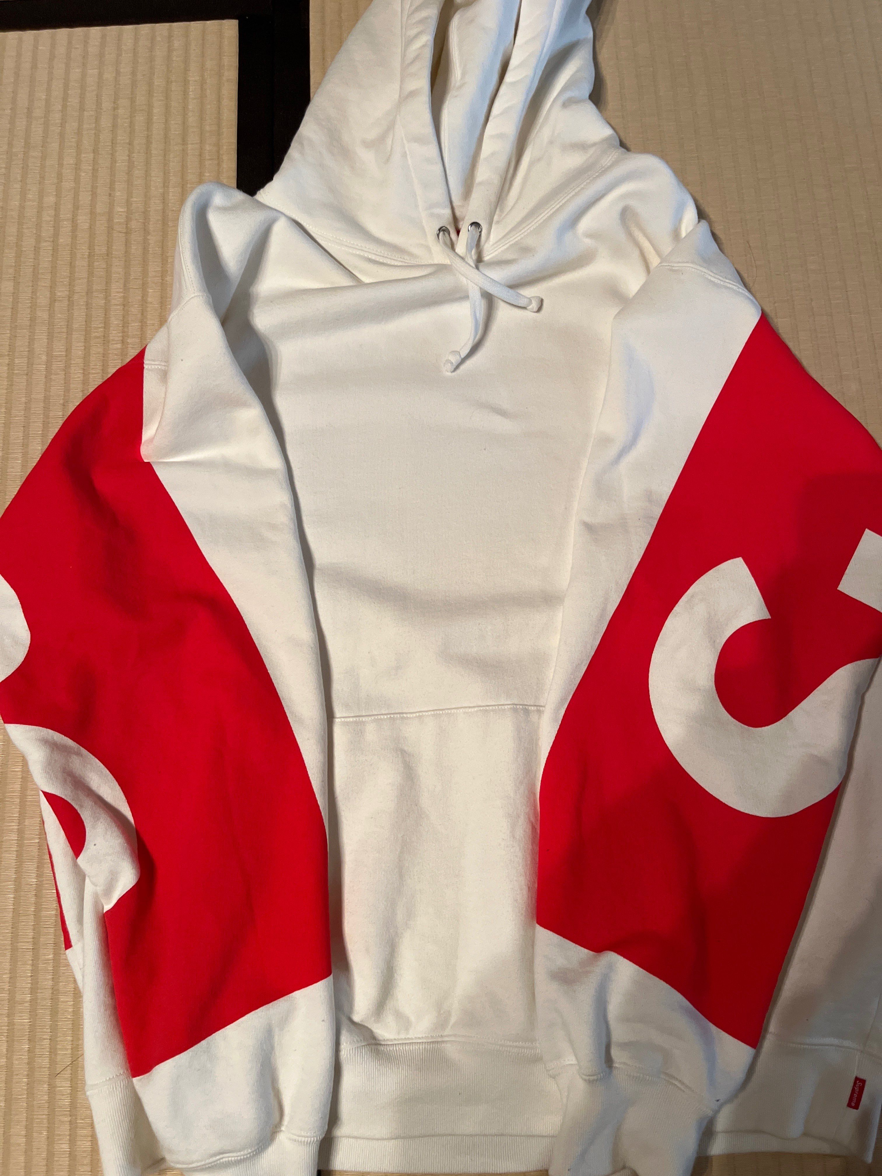 Supreme Big Logo Hooded Sweatshirt "White"