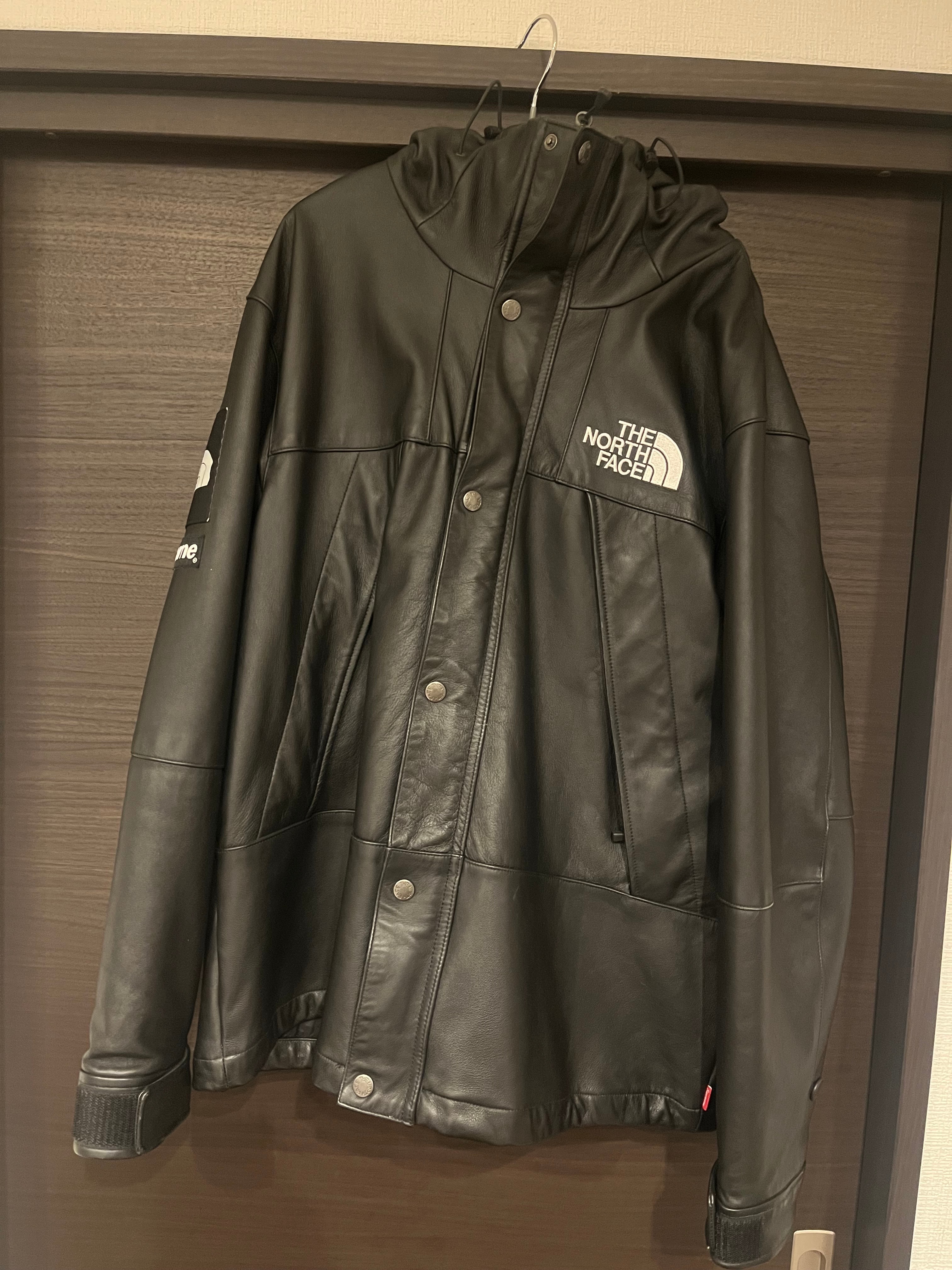 Supreme x The North Face Leather Mountain Parka "Black"