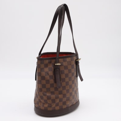 LOUIS VUITTON ルイ・ヴィトン ダミエ マレ N42240 ハンドバッグ ブラウン コーティングキャンバス レザー レディース