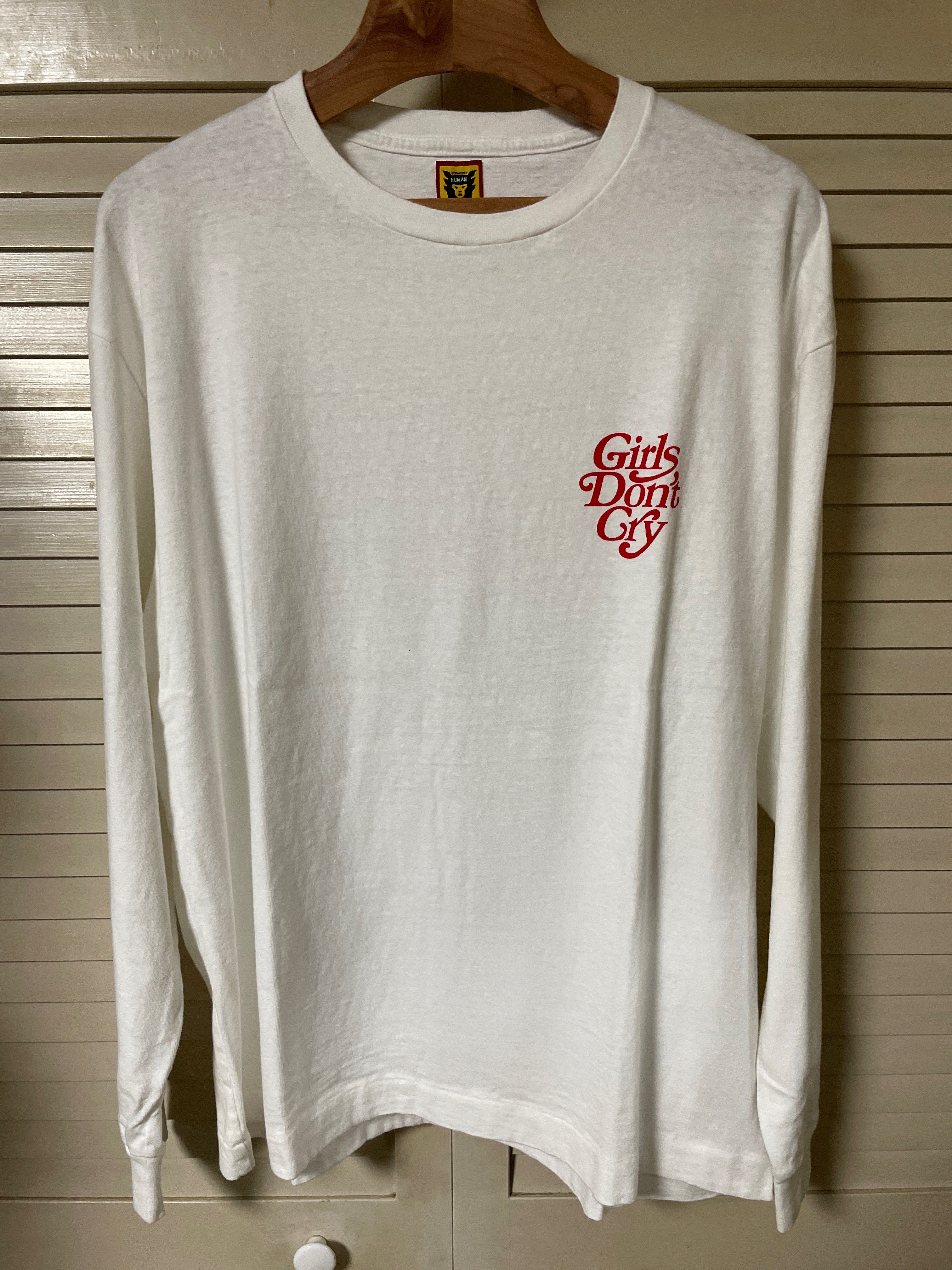 HUMAN MADE Girls Don ’t Cry Long sleeve tops "White" / VERDY