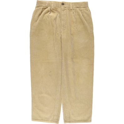 古着 ラルフローレン Ralph Lauren POLO GOLF ポロゴルフ FAIRWAY PANT ツータック 太畝 コーデュロイパンツ メンズw32相当/eaa530574