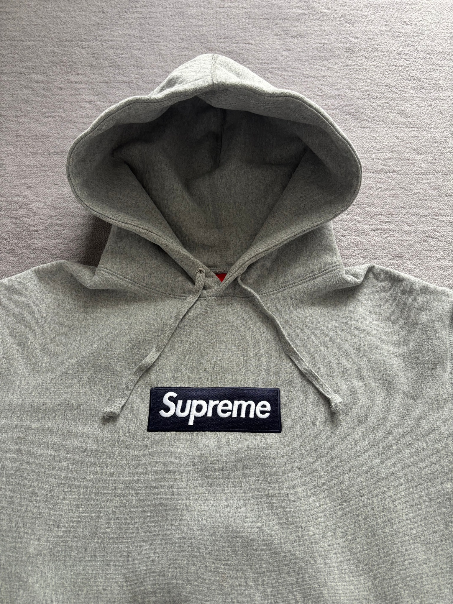 Supreme Box Logo Hooded Sweatshirt (25FW) "Heather Grey"