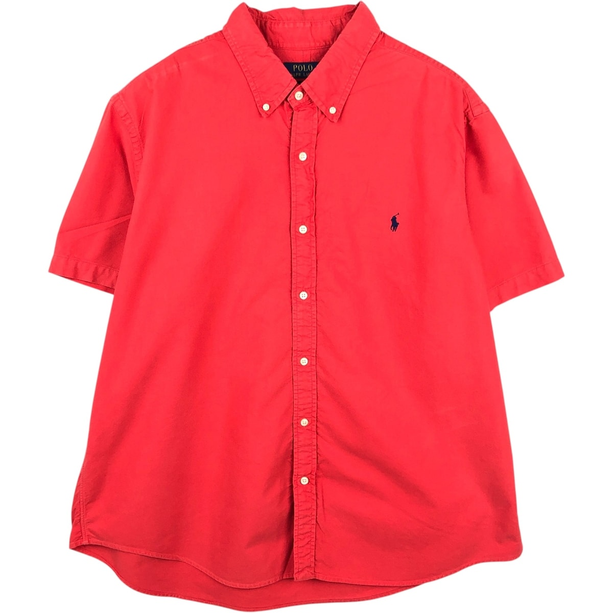 古着 ラルフローレン Ralph Lauren POLO RALPH LAUREN CLASSIC FIT 半袖 ボタンダウンシャツ メンズXXL相当/eaa621780