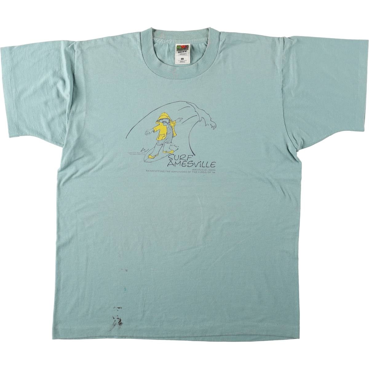 古着 90年代 フルーツオブザルーム FRUIT OF THE LOOM BEST プリントTシャツ USA製 メンズL相当 ヴィンテージ/eaa642662