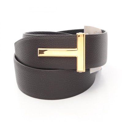 トムフォード TOM FORD Tアイコン ゴールド金具 リバーシブル ベルト 衣料品 レザー メンズ ブラウン系 / ブラック系 TB178LCL236GENB95 【新品】