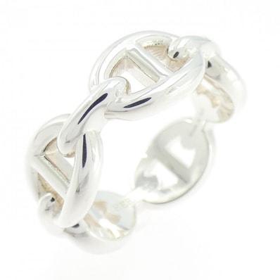 Hermes Chaine D'ancre Enchainee Ring PM "Silver"