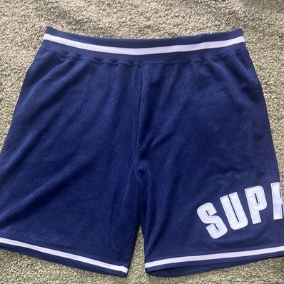 Supreme Ultrasuede Mesh Short "Navy"