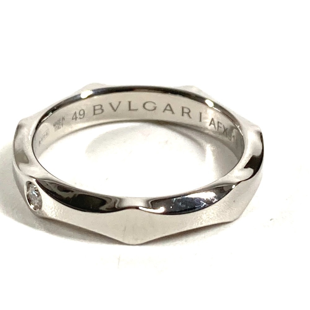 ブルガリ BVLGARI インフィニート ウェディング バンド リング プラチナ 1PD ダイヤ ダイヤモンド アクセサリー ジュエリー リング・指輪 Pt950 シルバー 美品