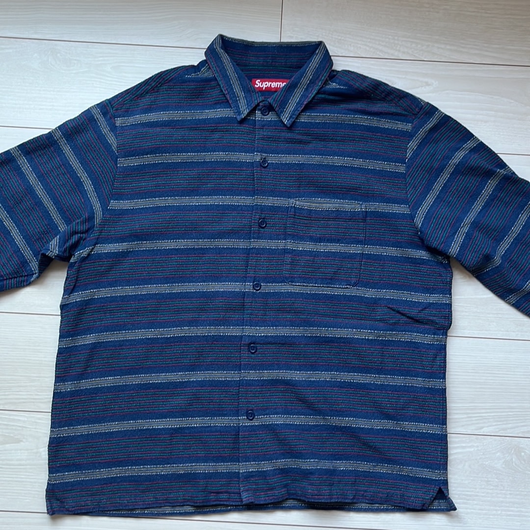 Supreme Woven Stripe Shirt "Navy"
