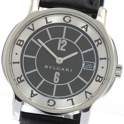 ★保 ブルガリ ソロテンポ デイト ST35S クォーツ メンズ 【中古】