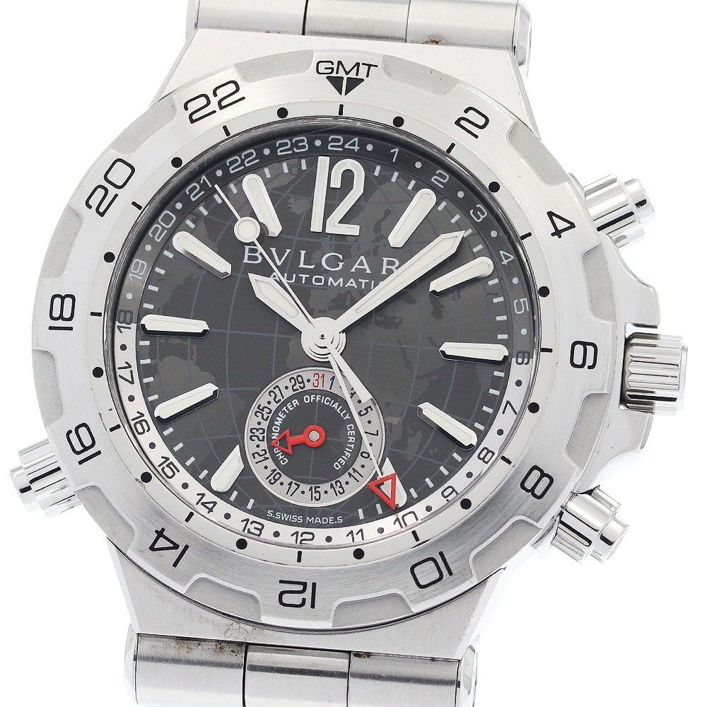 ブルガリ ディアゴノプロフェッショナル DP42SGMT メンズ 【中古】