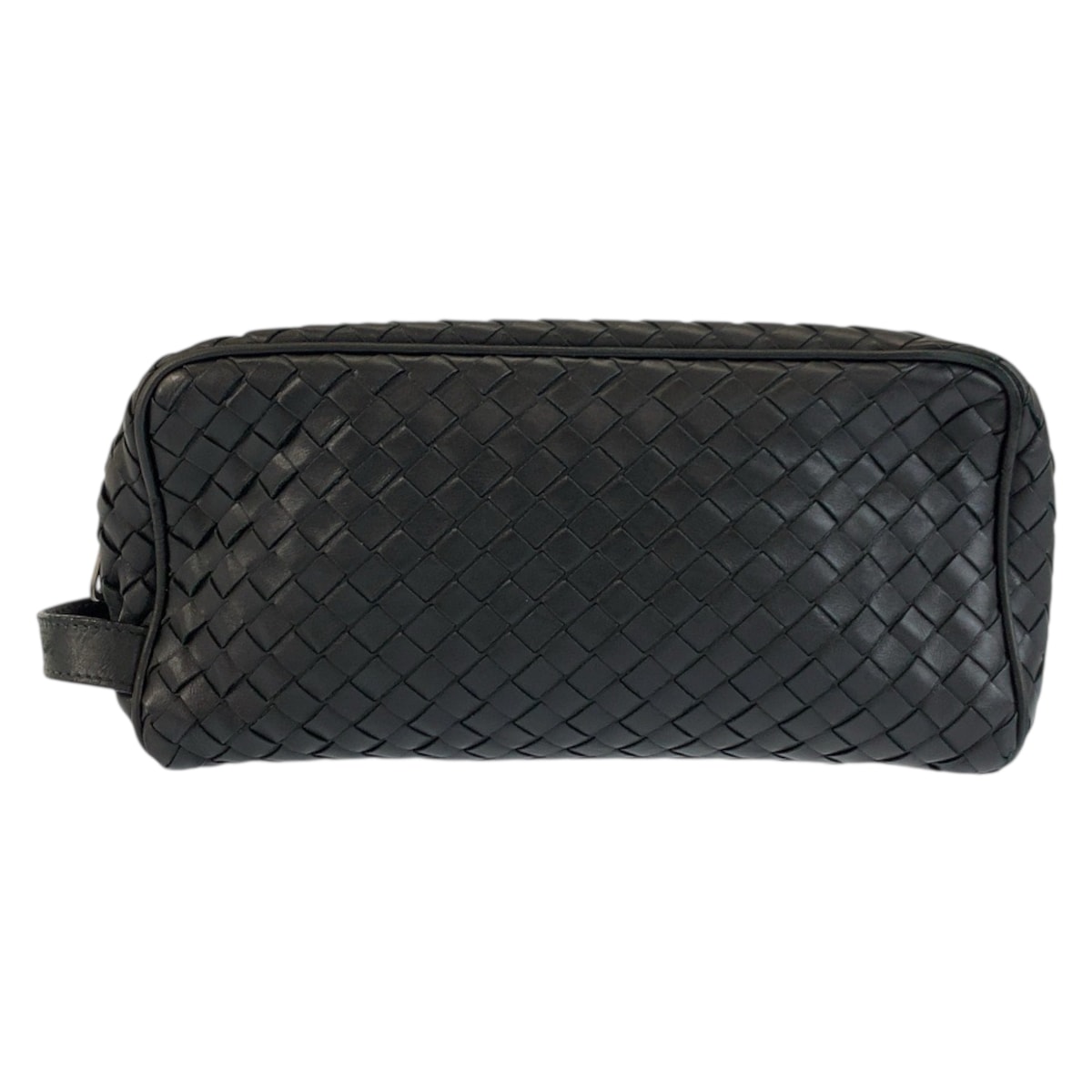 BOTTEGAVENETA ボッテガヴェネタ イントレチャート ブラック 黒 レザー クラッチバッグ セカンドバッグ 602405 【中古】