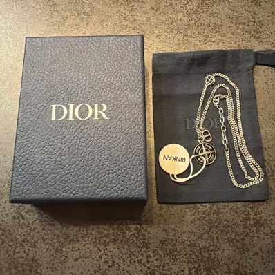 Dior x Stone Island Necklace Brass and Resin "Black"