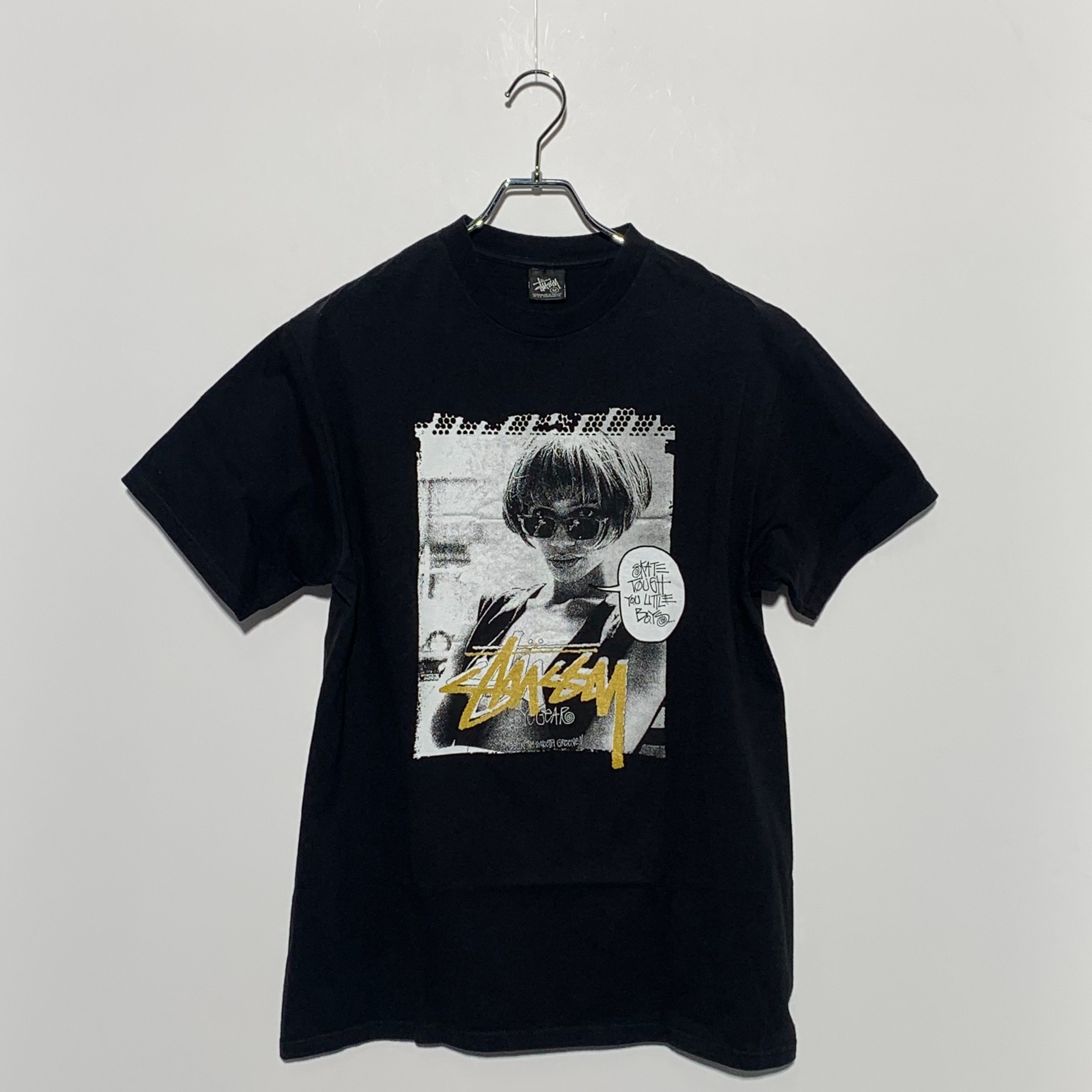 STUSSY naomi campbell SS TEE  Black