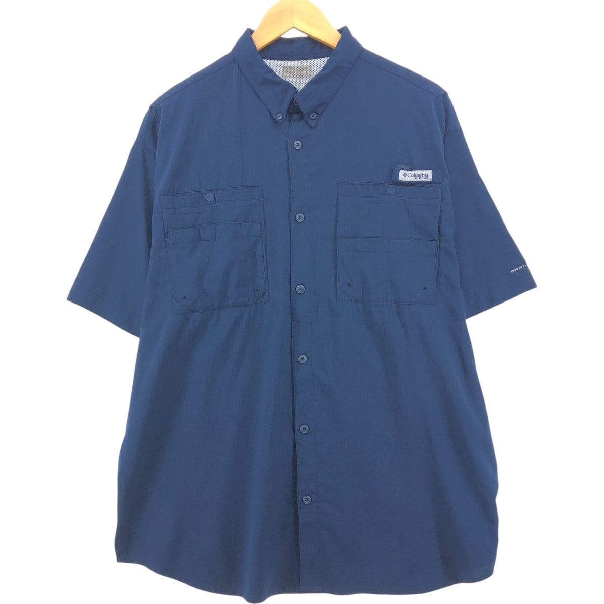 古着 コロンビア Columbia PFG ボタンダウン 半袖 フィッシングシャツ メンズL相当/eaa554587