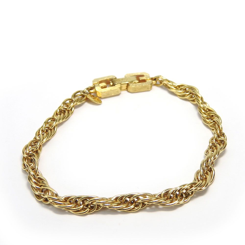 【中古】 ジバンシー ブレスレット メタル ゴールド チェーン アクセサリー メッキ レディース 女性 Givenchy
