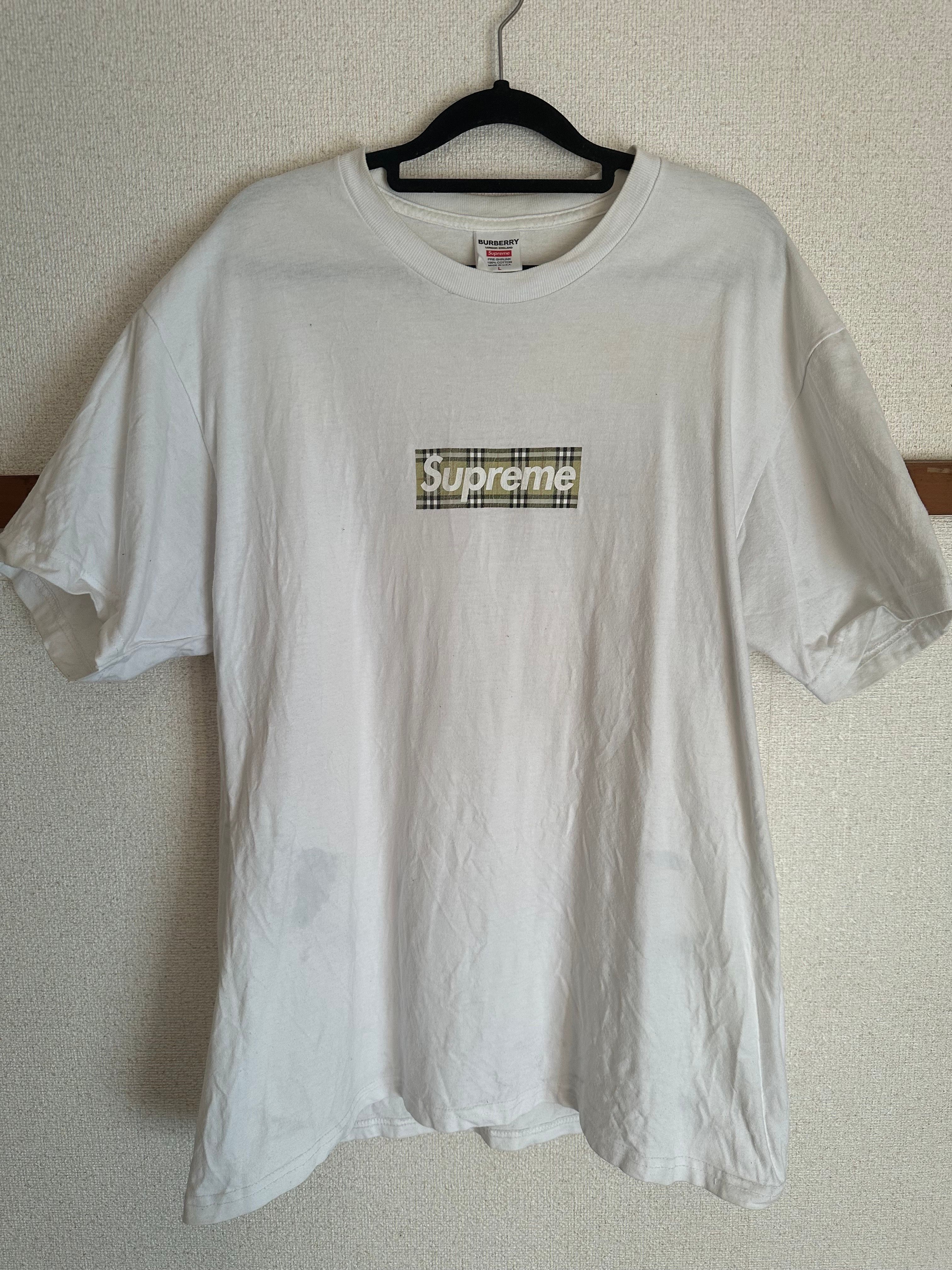 Supreme / Burberry Box Logo Tee "White"