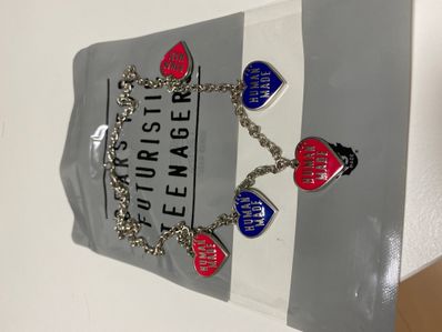 HUMAN MADE HEART NECKLACE "Red/Blue"