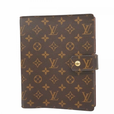 【6dd4559】ルイヴィトン 手帳カバー モノグラム アジェンダGM R20106 ブラウン【中古】メンズ レディース ユニセックス