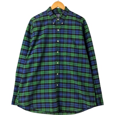 古着 90年代 ギャップ GAP オールドギャップ 長袖 ボタンダウンチェックシャツ メンズXL相当 ヴィンテージ/eaa563306
