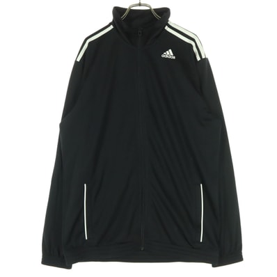 adidas アディダス 長袖 ハイネック フルジップ トラックジャケット 2XO ブラック