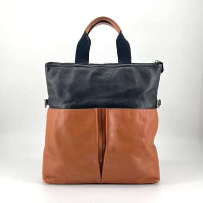 COACH(コーチ) サリバン F71722 トートバッグ ブラック×ブラウン