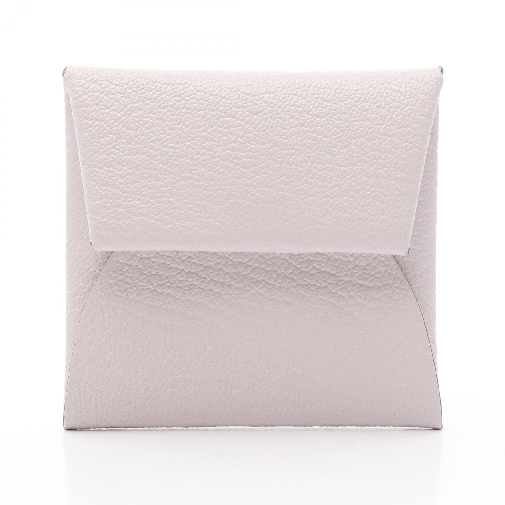 エルメス HERMES バスティア コインケース 財布 レザー シェーブル シェーブル モーヴペール B刻印（2023年製造） レディース ピンク系 【中古】