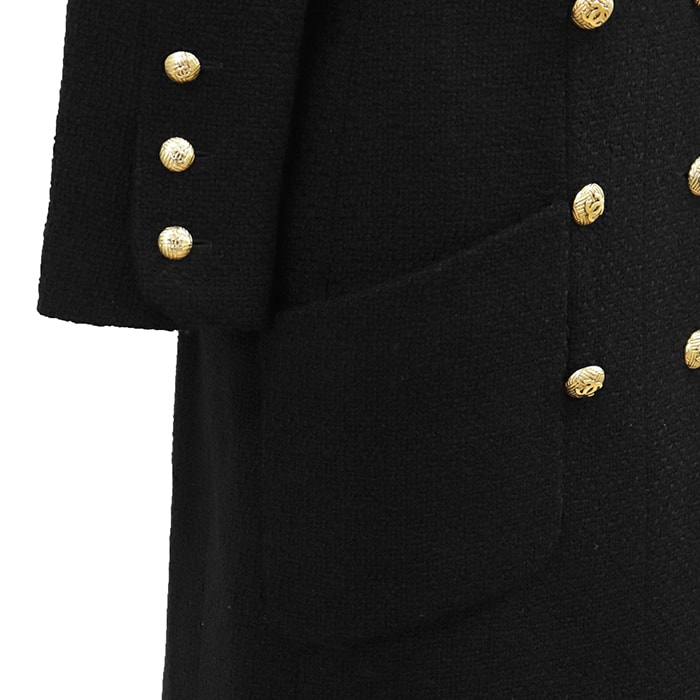B (目立った傷や汚れなし)】【美品】CHANEL シャネル ツイードコート