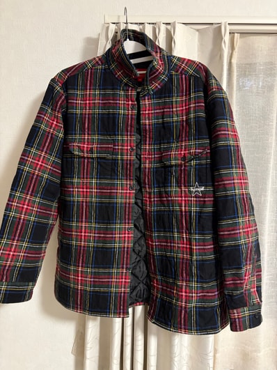 Supreme Quilted Plaid Flannel Shirt "Black"