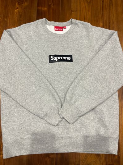 Supreme Box Logo Crewneck "Heather Grey" (22FW)