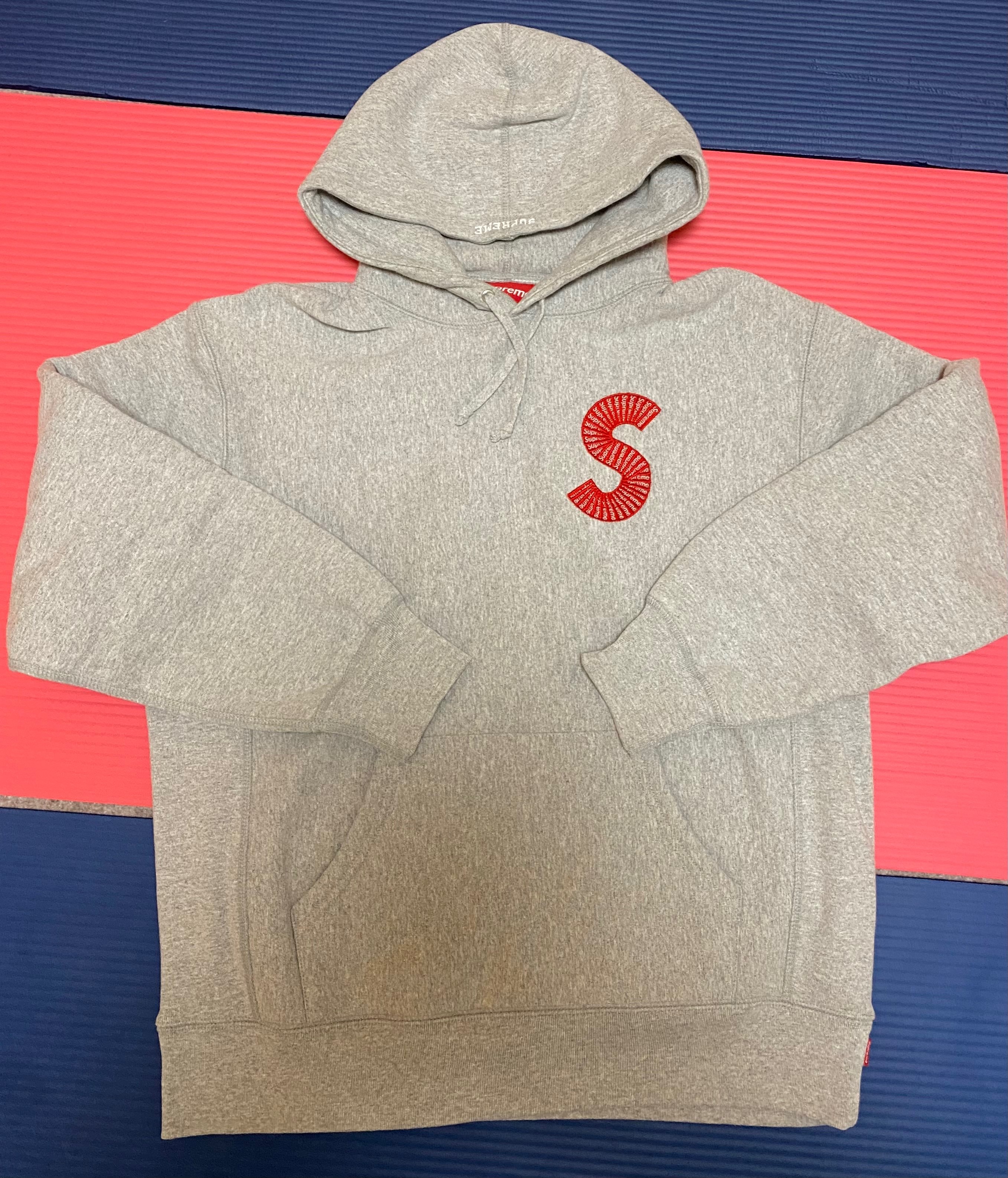 Supreme S Logo Hooded Sweatshirt "Heather Grey" (20FW)