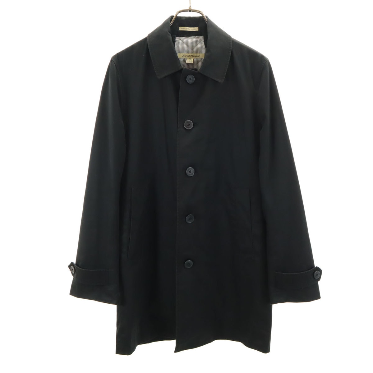 JOURNAL STANDARD ジャーナルスタンダード ステンカラーコート S ブラック系 ライナー 裏キルティング